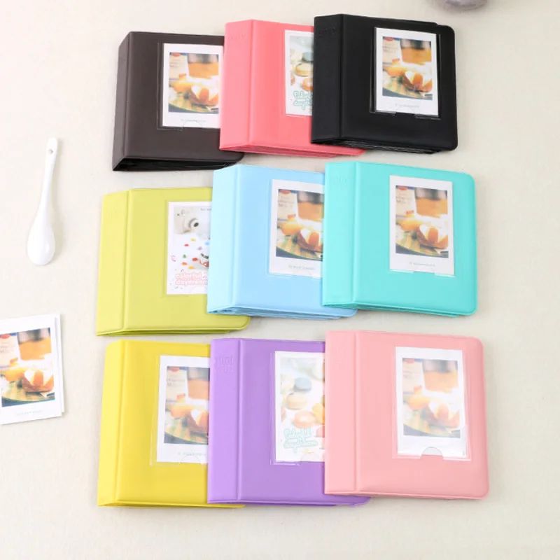 Nebuloso Di Colore Della Caramella 64 Tasche 3 Pollici Polaroid Album Di Foto Per Polaroid Pic-300P, Fujifilm Instax Mini 7S 8 25 50S 90 70 Pellicola 