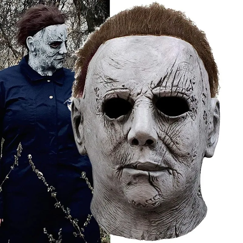 Halloween Uccide Michael Myers Mask Horror Movie Killer Latex Mask Bloody Realistic Horror Demon Rave Party Cosplay Costume Prop