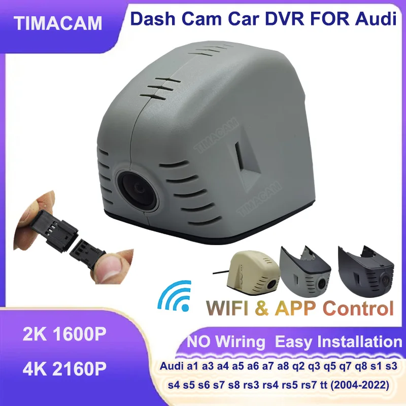 4K Dash Cam 2K Auto Dvr Della Macchina Fotografica Per Audi A3 8V 8P A4 B8 B9 A5 A6 C7 A7 Per Audi Q5 Q7 Q3 Q8 Q4 Per Audi S3 8V S5 B9 S4 B8 Tt Rs