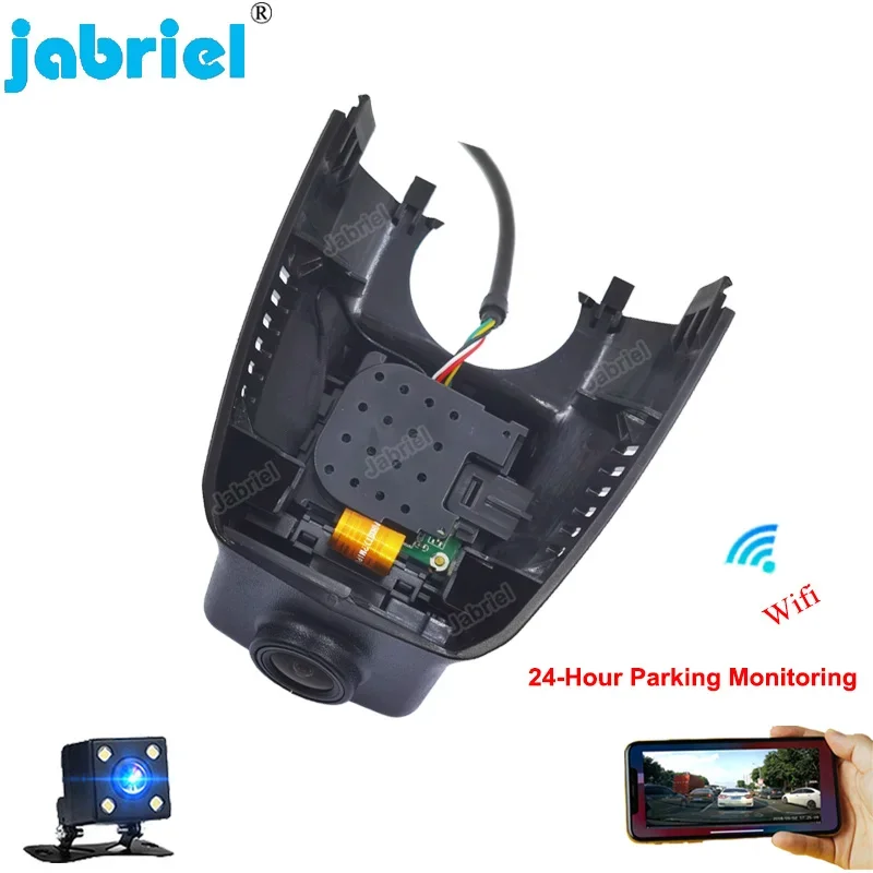 Jabriel Per Cadillac Xts Ats Ats-L 2013 2014 2015 2016 2017 2018 2019 Hd 1080P Videoregistratore Dvr Per Auto Wifi 24H Dash Cam Camera