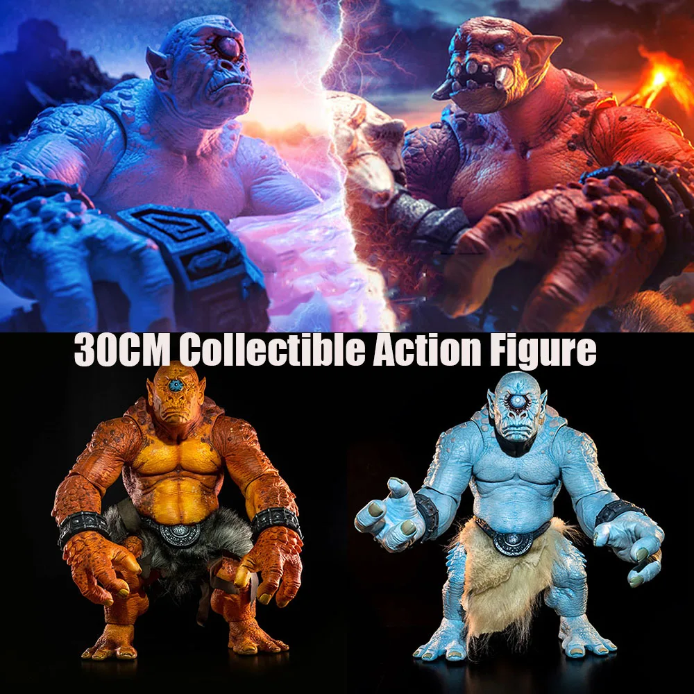 30Cm Quattro Cavalieri Mitici Legion Double Trolls One Eyed Troll Frost Troll 12 Pollici Action Figure Model Toys Best Collection Gift