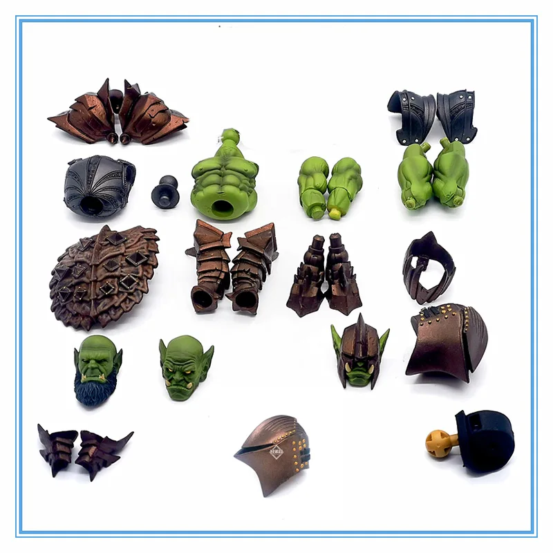 Mythic Knight Legion 7 Pollici Barbarian Orc Mobile Soldier Diy Head Sculpture Armor Accessori Per Armi Model Collection Display