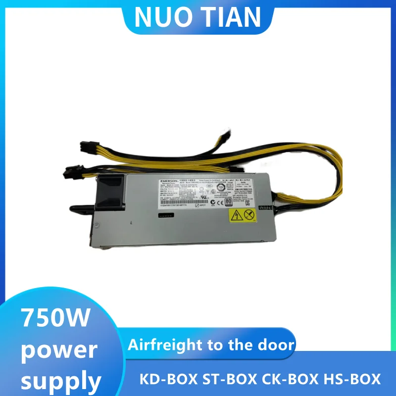 Alimentatore Psu 750W A Basso Rumore Adatto Per Asic Btc Ltc Doge Miner Goldshell Kd-Box St-Box Ck-Box Hs-Box Mini-Doge A9 Z9Mini