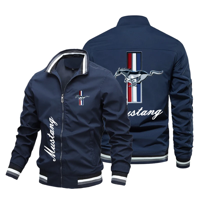 2023 New Trend Vendita Calda Ford Mustang Logo Giacca Da Uomo Fashion Brand Jacket Alta Qualità Extra Large Moto Racing Traspirante T