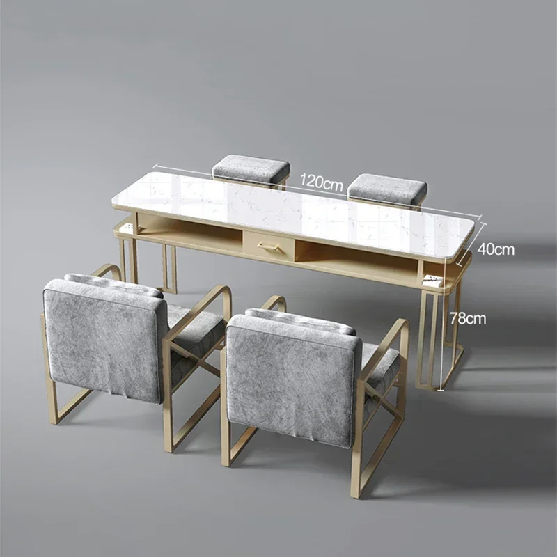 Modern Manicure Nail Table Cleaner Makeup Dressing Professional Nail Table Beauty Tavolo Manicure Salon Furniture Bl50Nt