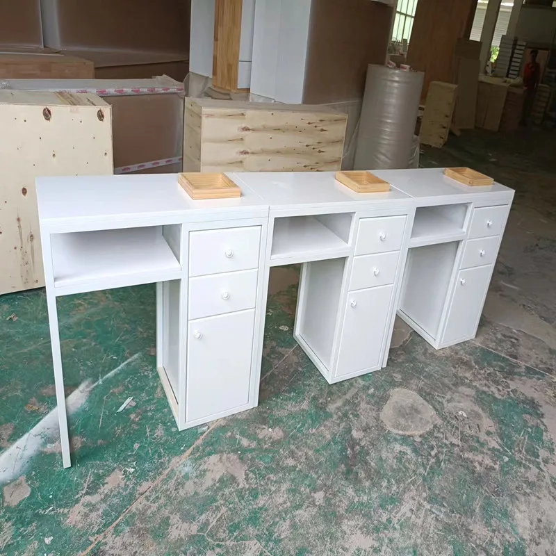 Cleaner Luxury Manicure Table Dressing Simple White Nordic Manicure Table Modern Schmincktisch Commercial Furniture Rr50Mt