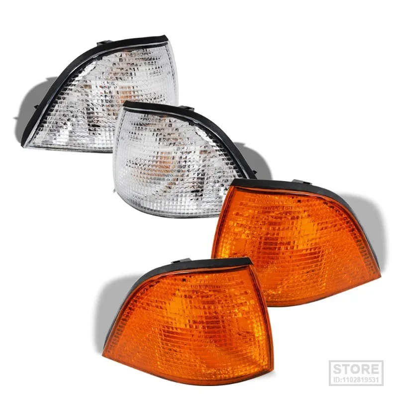 Per Il 1992-1998 Bmw E36 3-Series 2Dr Coupe Corner Light Day Lamps Clear Yellow Left Right