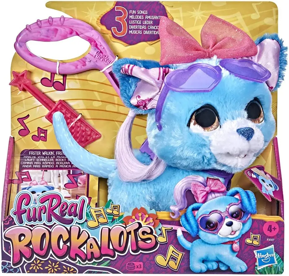 Original Furreal Friends Peluche Elettronico Furreal Rockalots Giocattoli Interattivi Per Bambini Giocattoli Musicali Cane Elettronico Ragazza Animali