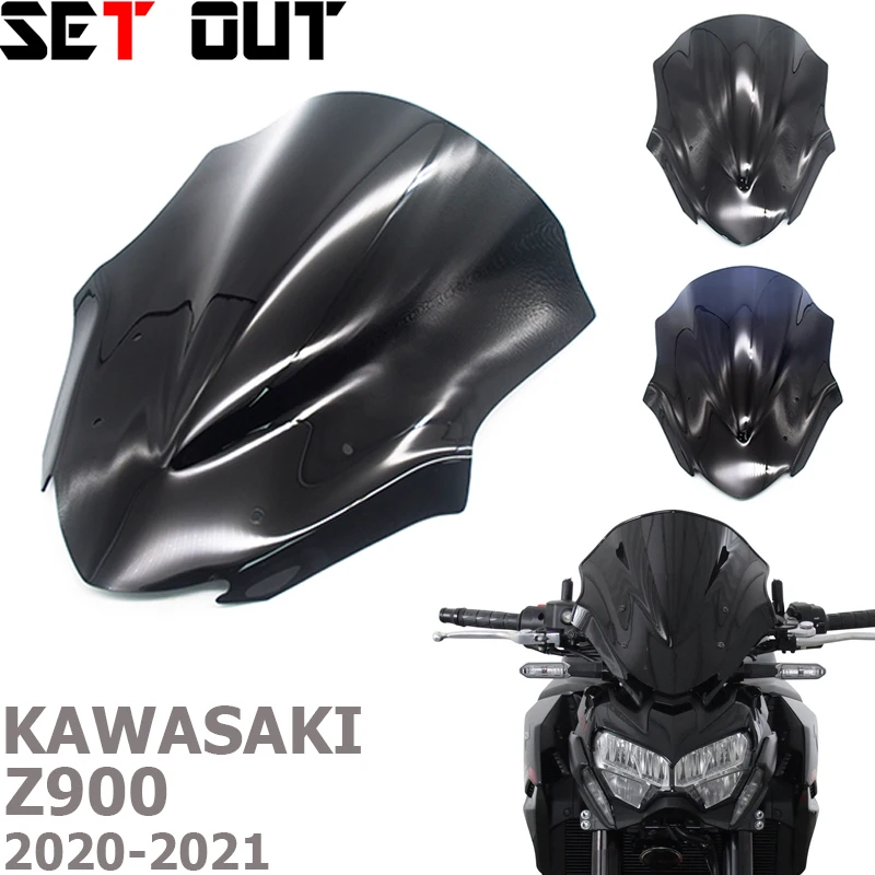 Per Kawasaki Z900 Z900 Z900 2020 Nuova Doppia Bolla Z900 20 Parabrezza Accessori Moto Parabrezza Parasole Deflettore Vento