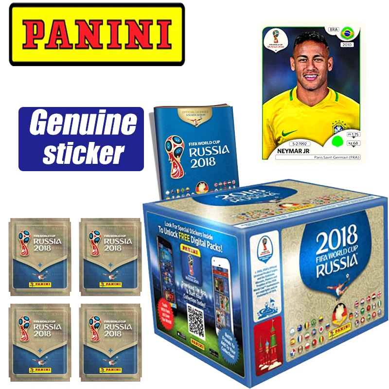 Panini Genuine 2018 World Cup Collezione Ufficiale Sticker Neymar Rare Game Toys Intera Scatola Libretto Regalo Di Compleanno Di Natale