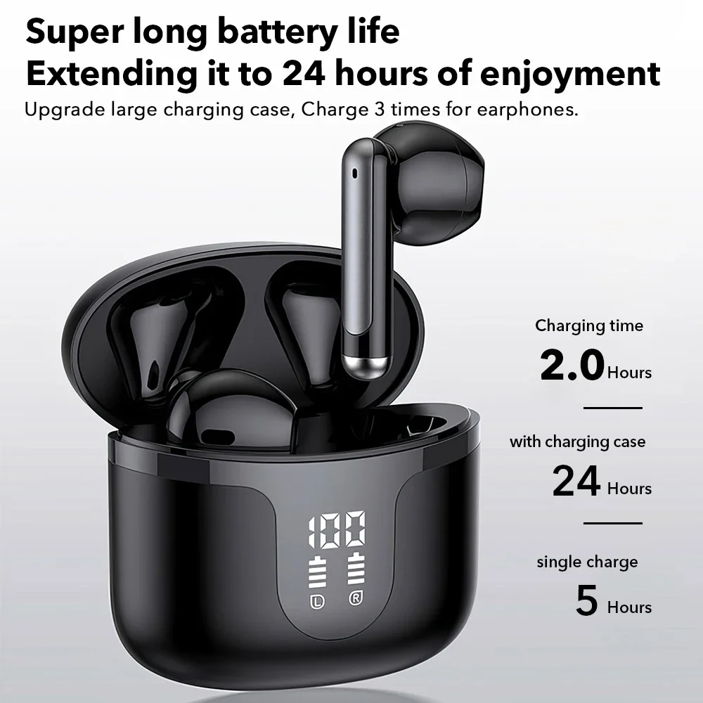 Per Doogee S41 Plus S41 Max S41T S100 Pro S100 N50 Auricolari Bluetooth V5.3 Wireless Con Riproduzione 35H Auricolari Impermeabili Tws