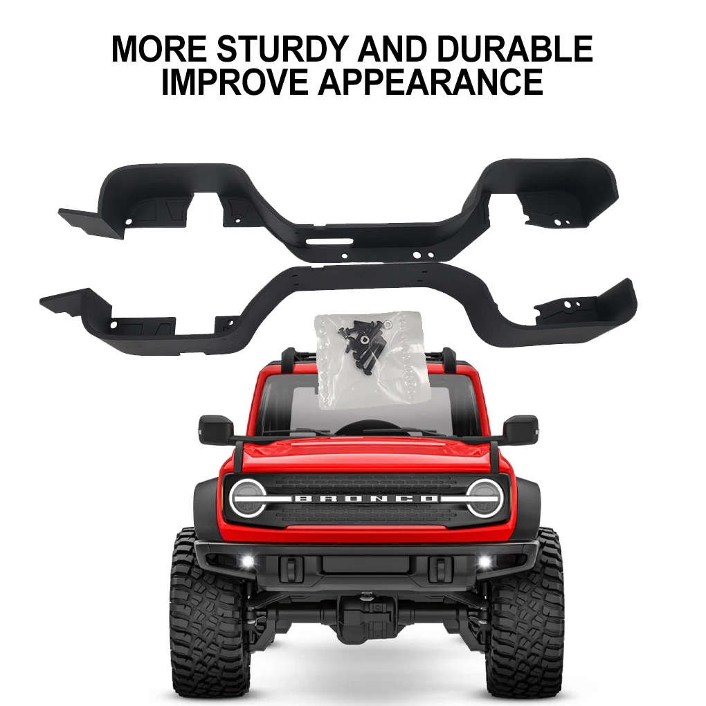 Rc Gofflow Plastic Wheel Brow Rc Upgrade Part Wheel Brow Per 1 18 Traxxas Trx4M Rc Car Part Rc Accessori Per Auto Neri