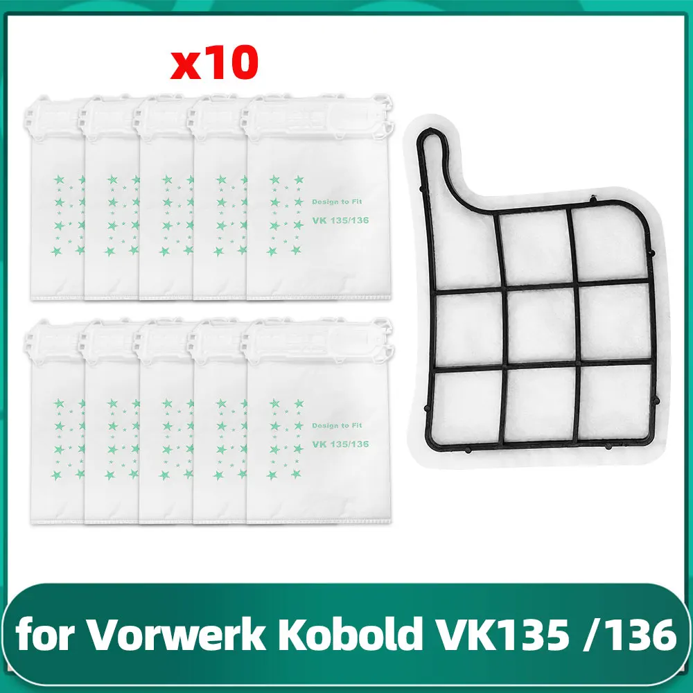 Per Vorwerk Kobold Vk135 /136 Aspirapolvere Sacchetto Della Polvere Protezione Motore Filtro Accessorio Ricambio Ricambio