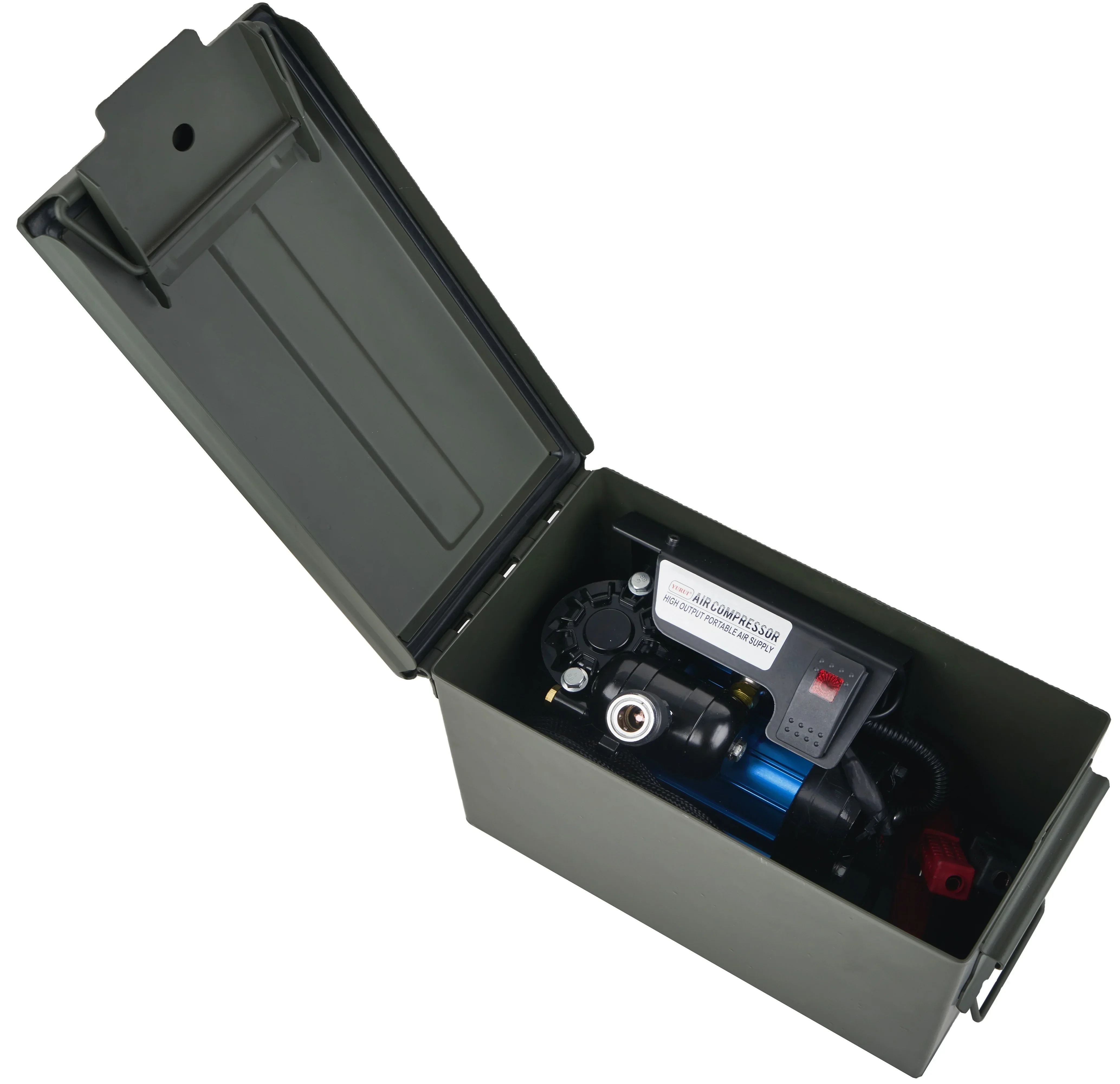 Yurui 12 Volt Arb Compressore D'Aria Veicolo Camion Strumenti 4X4 Pompa Per Pneumatici Auto Fuoristrada Con Scatola Di Plastica