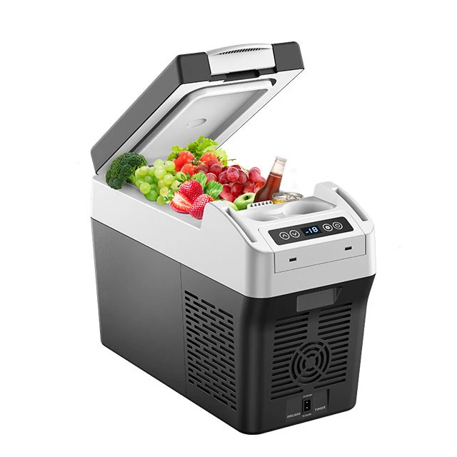 12V 12L Mini Car Cooler Portable Refrigerator 12 Volt Compressor Refrigerator For Car Out