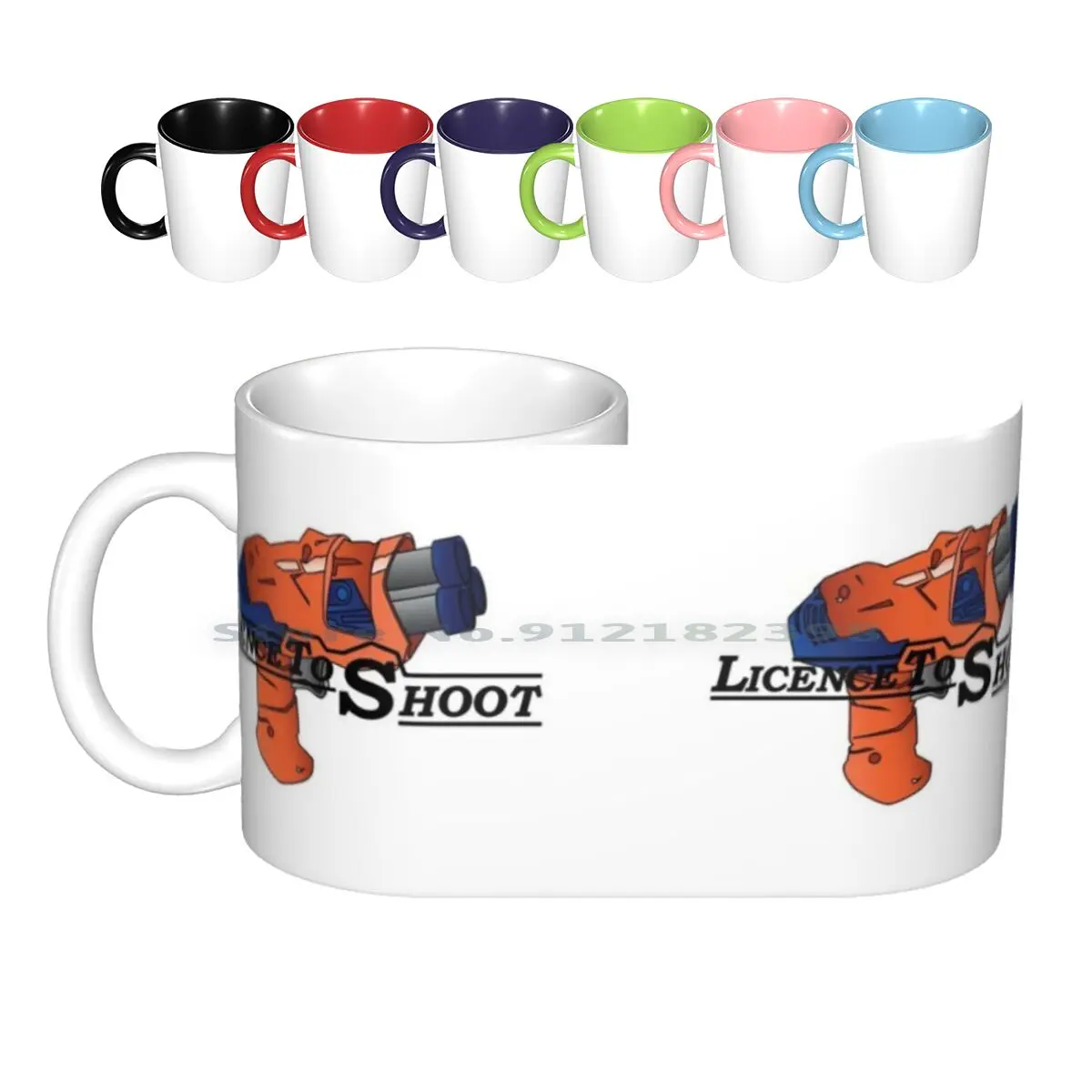 Licenza Per Sparare-Gioco Per Bambini Nerf War-Nerf Battle Gun Tazze In Ceramica Tazze Da Caffè Tazza Da Tè Al Latte Nerf Gun Nerf Blaster Nerf Proiet