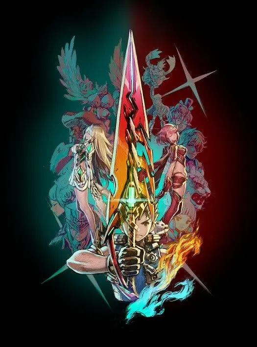 Xenoblade Chairs 2 Videogioco New Silk Fabric Wall Poster Art Decor Sticker Bright
