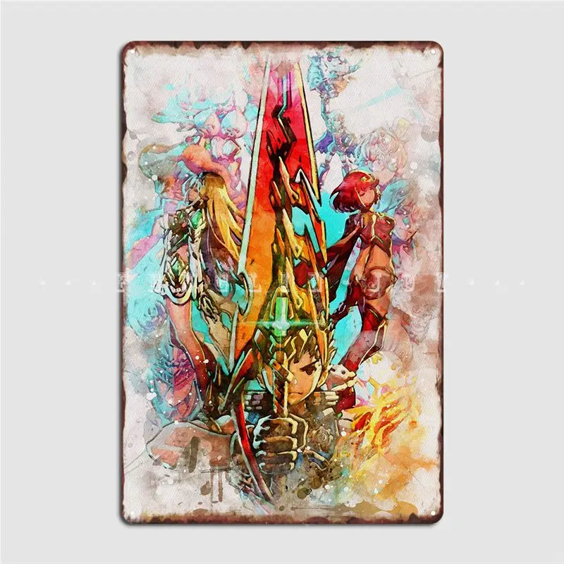 Xenoblade Chairs Poster Targa In Metallo Decorazione Della Parete Design Soggiorno Club Tin Sign Poster