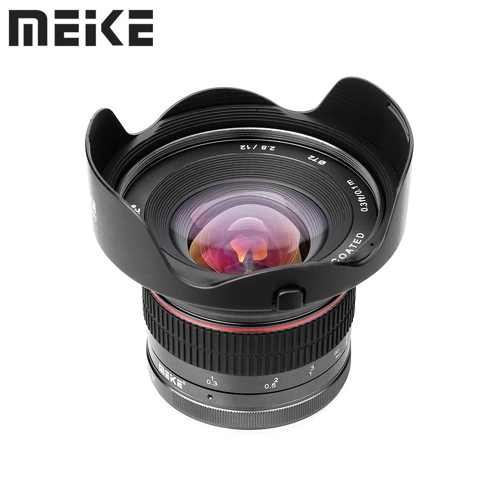 Meike 12Mm F2.8 Grandangolo Obiettivo Manuale Per Panasonic Olympus M4/3 Mount Om-1 Em-1 Iii E-M1X E-M5 Iii E-M10 Iv E-M10 Iii Bmpcc 4K