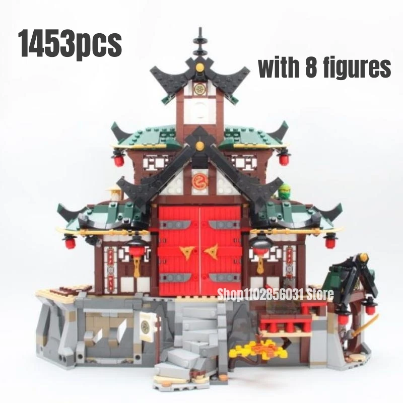 1453Pcs Dojo Temple Building Blocks Fit 71767 Model Bricks Toys For Chilren Gift
