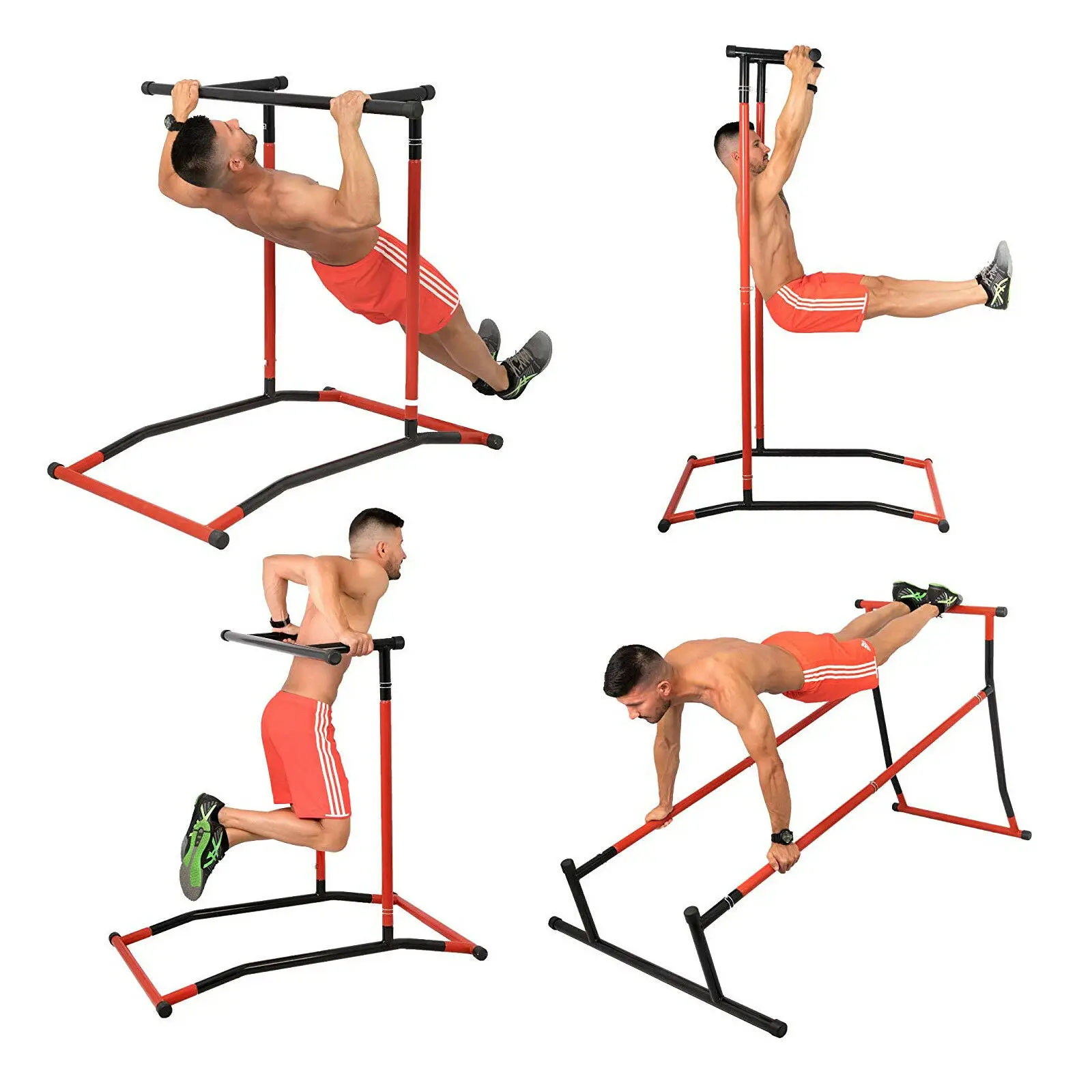 330Lbs Pull Up Bar Stand Power Tower Station Workout Pull Up Dip Station Con Borsa Per Il Trasporto Per Il Fitness A Casa