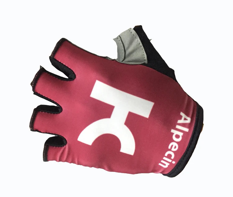 2018 Katusha Alpecin Team One Pair Sport Mezze Dita Guanti In Jersey Da Ciclismo Mtb Road Mountain Bike Guanti In Gel Per Bicicletta