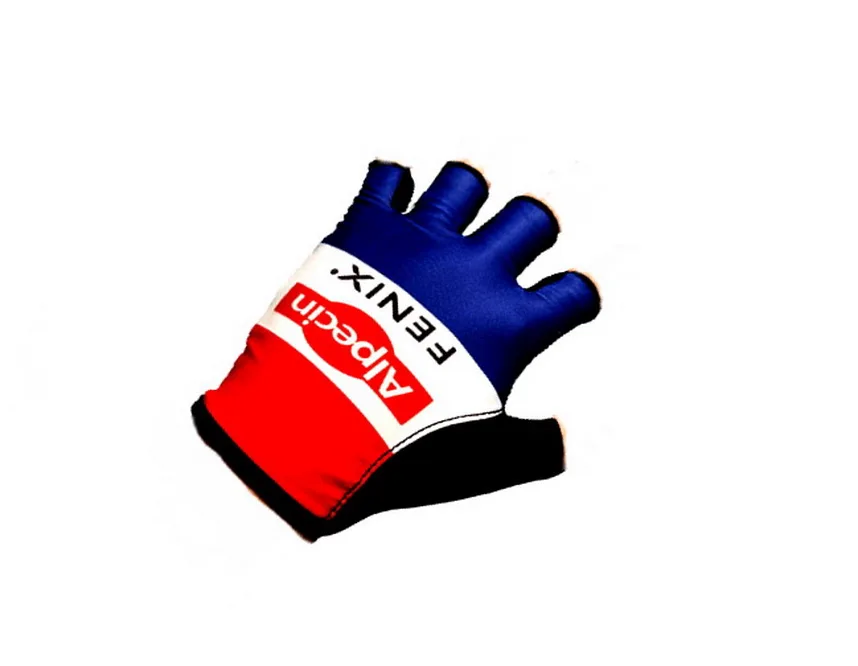 2021 Alpecin Fenix Team Nl Champion One Pair Half Finger Cycling Jersey Guanti Mtb Road Mountain Bike Guanti In Gel Per Biciclette