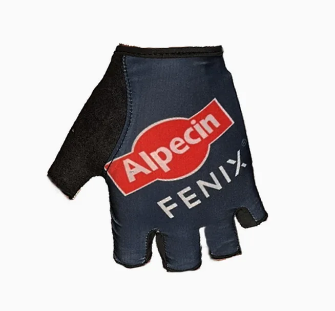 2022 Alpecin Fenix Team One Pair Mezze Dita Guanti In Jersey Da Ciclismo Mtb Road Mountain Bike Guanti In Gel Per Bicicletta