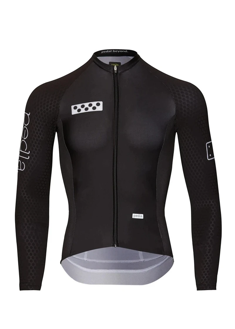 2021 Pedla Pro Team Long Jersey Winter Cashmere Warm Sportswear Abbigliamento Da Ciclismo Da Uomo Top Coat Di Alta Qualità Mtb Bike Jersey