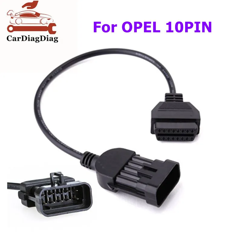 Per Opel 10Pin Obd Obdii Cavo Di Prolunga Funziona Per Vauxhall/Opel Adattatore Diagnostico Per Opel 10 Pin A Obdii 16 Pin Femmina