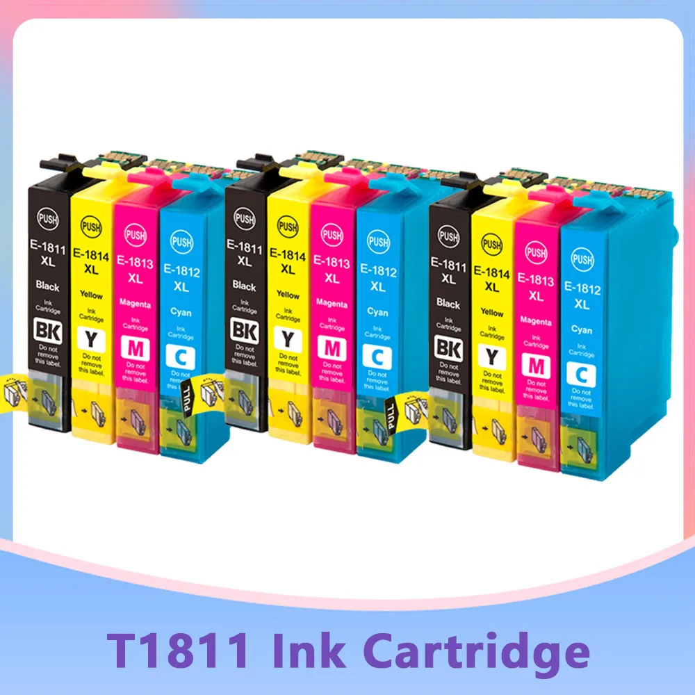 Cartucce Di Inchiostro Compatibili 18Xl Per Stampante Epson T1811 T1814 Per Epson Xp-415 Xp-30 Xp-102 Xp-202 Xp-205 Xp-302 Xp-305 Xp-402
