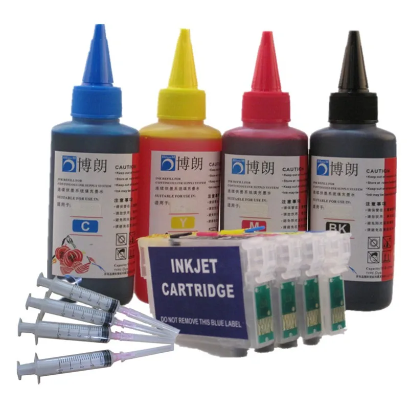 Kit Inchiostro Di Ricarica Per Cartuccia D'Inchiostro Epson T1811 18Xl Per Epson Xp-30 Xp-102 Xp-202 Xp-205 Xp-302 Xp-305 Xp-402 Xp-405 Inchiostro Per