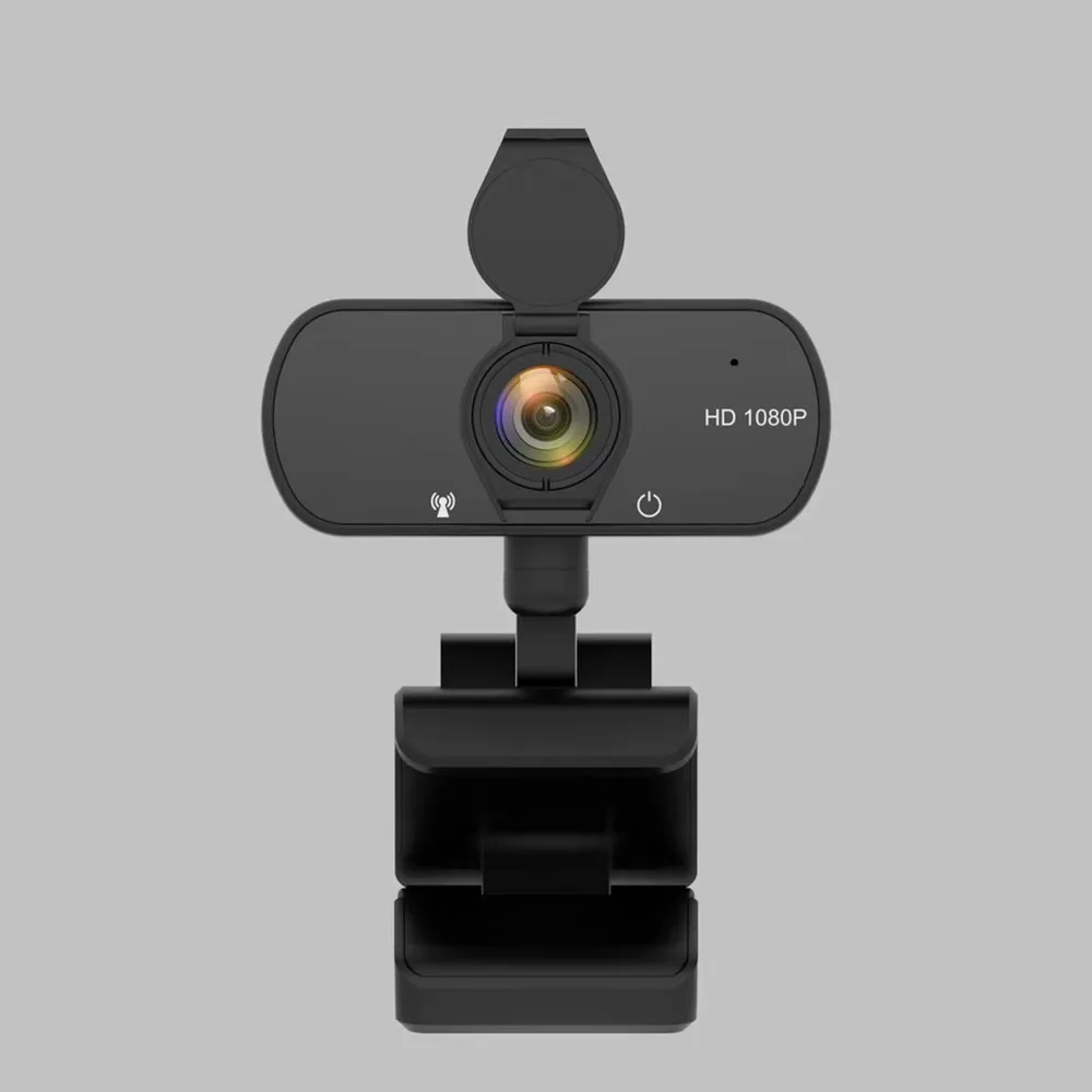 Webcam Usb Hd 1080P Con Coperchio Microfono Incorporato Computer Pc Videocamera Web Videocamera Per Videoconferenza Insegnamento Lontano