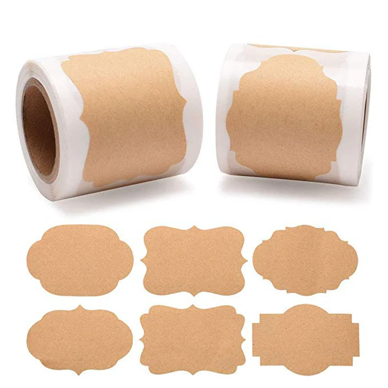 Baking Packaging Sticker Label Self-Adhesive Diy Scrapbook Stamp Home Kitchen Supplies Reminder Stickers Decoration 300Pcs /Roll