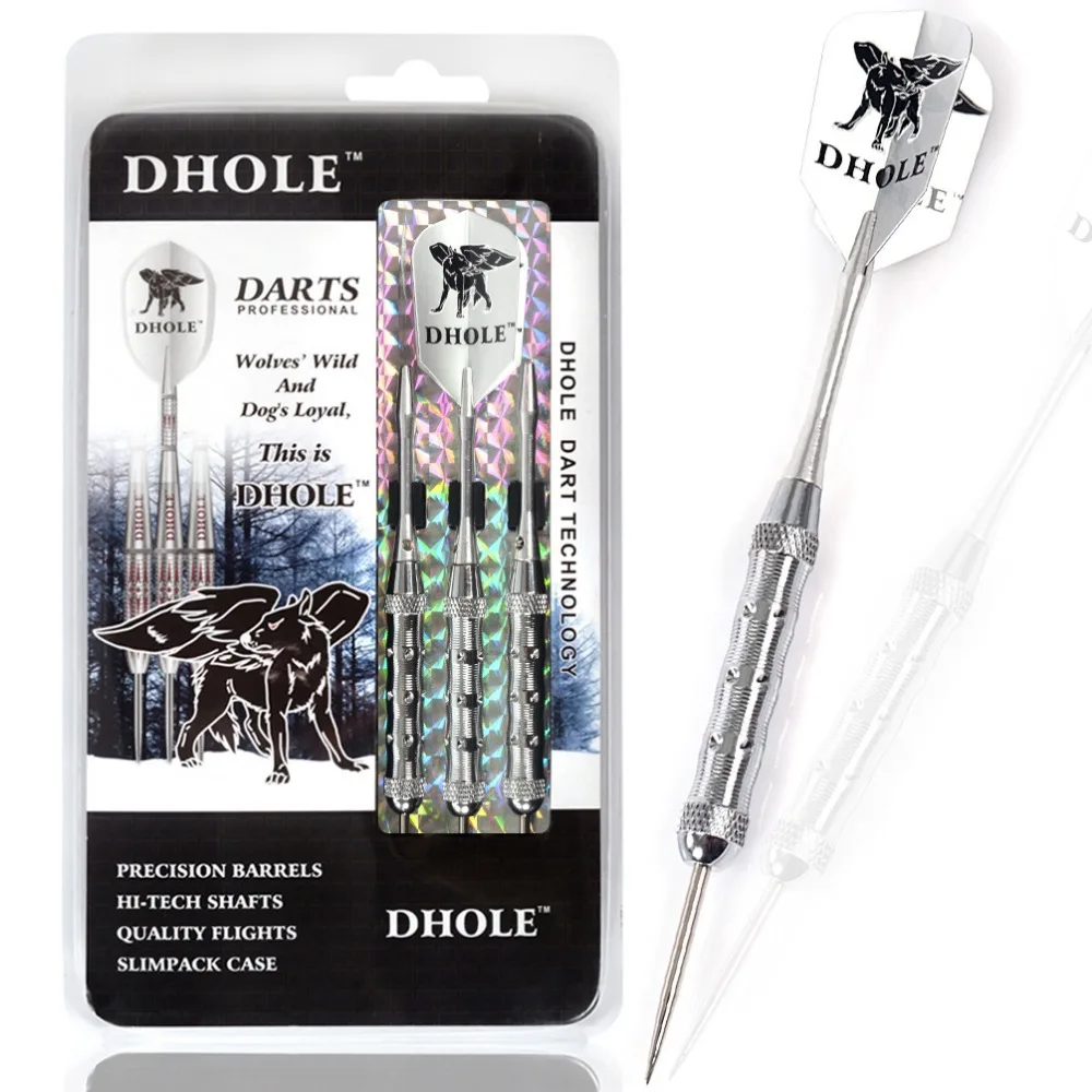 Cuesoul Dhole Serie Botti Di Acciaio Punta Freccette Con 21 Grammi Dart Alberi Dart Voli Dhol-F1105