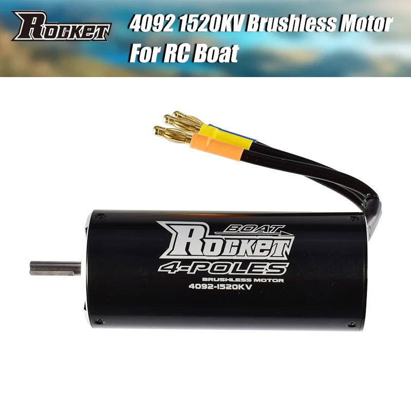 Rocket 4092 Motore Brushless Impermeabile 1520Kv 4 Poli Per Traxxas M41 Catamarano Spartan 1000Mm Rc Boat