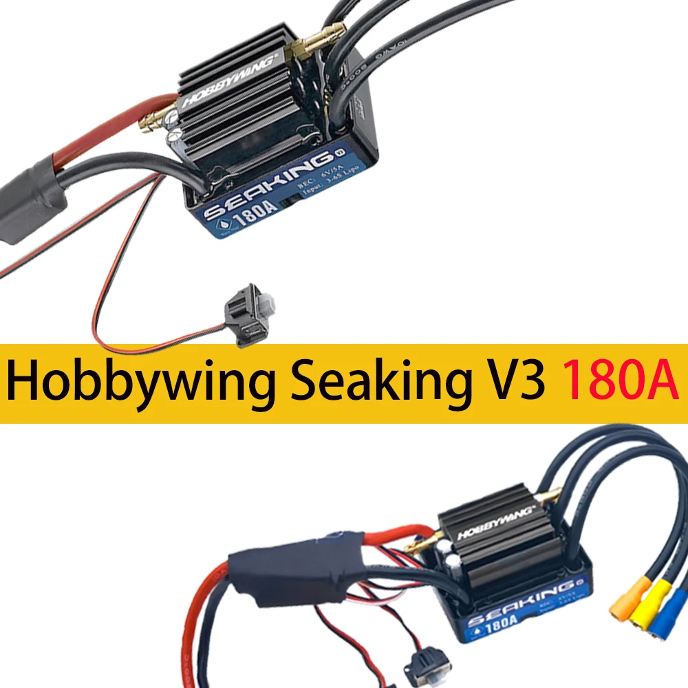 Hobbywing Seaking V3 180A Esc Senza Spazzole Impermeabile Per Traxxas M41 Catamarano Spartan Rc Boat