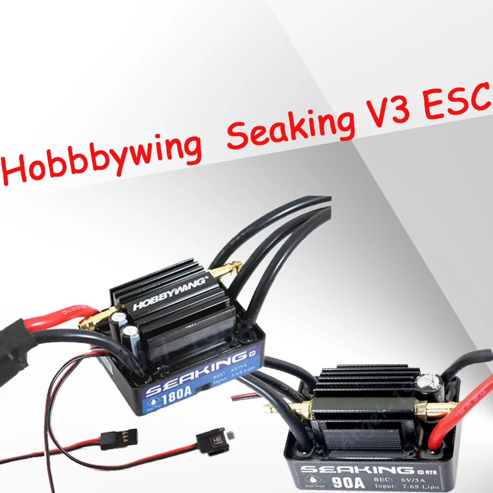 Hobbywing Seaking V3 30A 60A 120A 180A Esc Senza Spazzole Impermeabile Per Traxxas M41 Catamarano Spartan Rc Boat