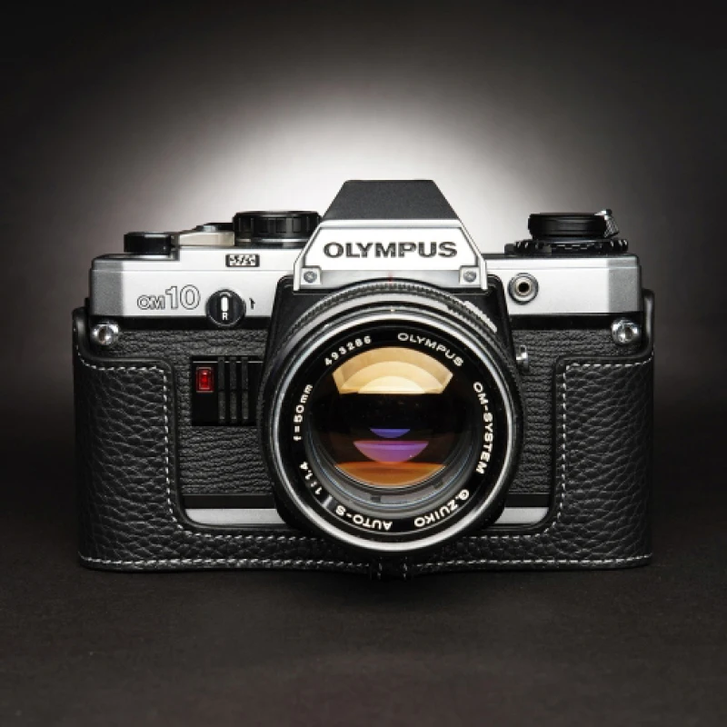 Per Olympus Om 30 Om10 Om20 Om30 Custodia Protettiva Base Per Scatola Fotocamera Per Lavoro Manuale Custodia Per Custodia In Vera Pelle Di Vacchetta