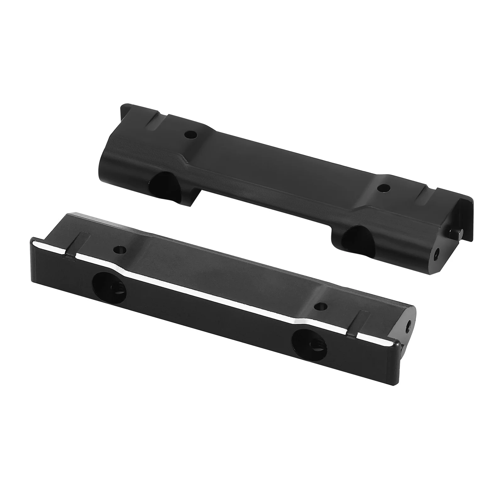Supporti Paraurti Anteriore Posteriore In Alluminio Cnc 2 Pezzi Per Aggiornamento 1/10 Rc Crawler Axial Scx10 Pro