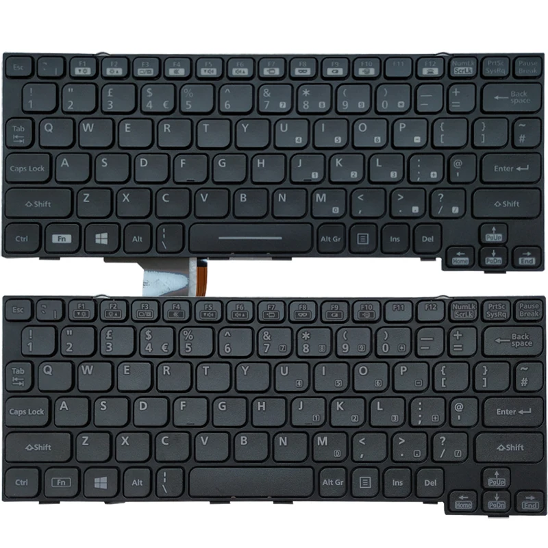 Nuova Tastiera Per Laptop Uk Per Tastiera Panasonic Cf-20 Uk Nera