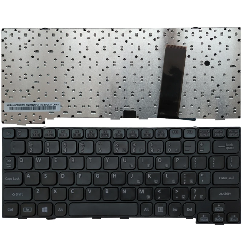 Nuova Tastiera Per Laptop Usa Per Tastiera Usa Panasonic Cf-20 Nera Senza Retroilluminazione