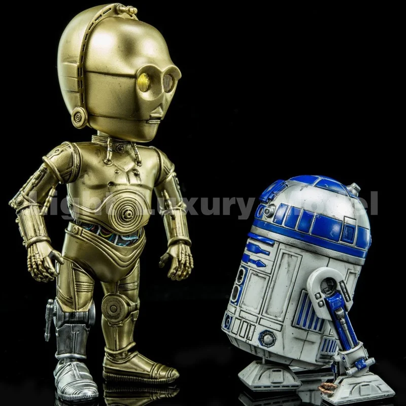 Herocross Starwars Toys R2D2 E C3Po Lega Mobile Genuine Action Figures Collection Modello Table Top Decorazione Giocattolo Regalo
