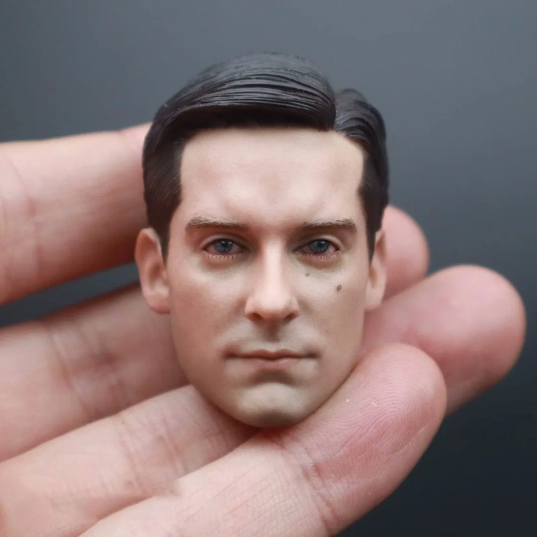 Tobey Maguire Prima Versione Spider No Way Home Head Modello Intagliato In Scala 1/6 Fit 12 ''Hot Toys Figure