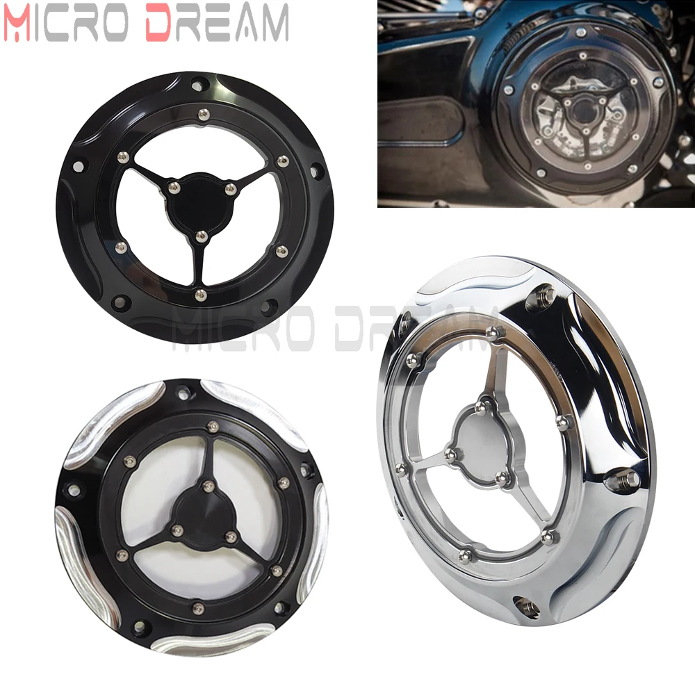 Accessori Per Coperchio Laterale Frizione Motore Derby Moto Per Harley Super Glide Custom Touring Street Glide Softail Fat Boy