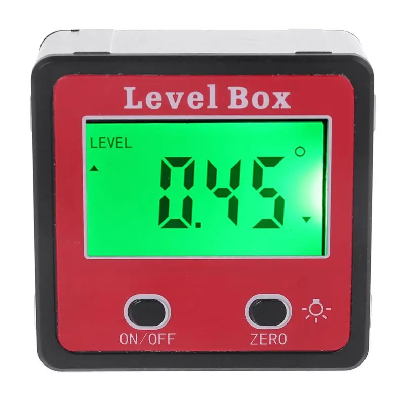 Digitale Inclinometro Spirit Level Goniometro Angle Gauge Meter Bevel Level Box Con Il Magnete