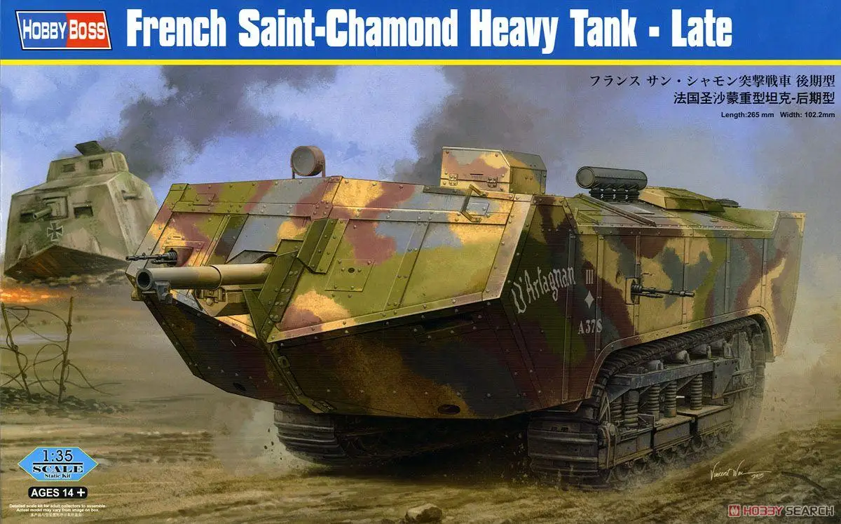 Hobby Boss 83860 Scala 1/35 Carro Armato Pesante Francese In Scala 1/35-Fine