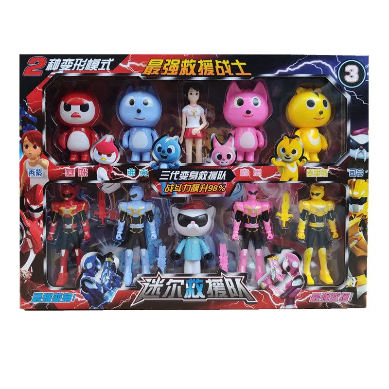 10 Pz/Set Di Alta Qualità Miniforce Trasformazione Giocattoli X Volt Semey Air Force Secret Commander Giocattoli Per Bambini Regalo Di Natale Mg009