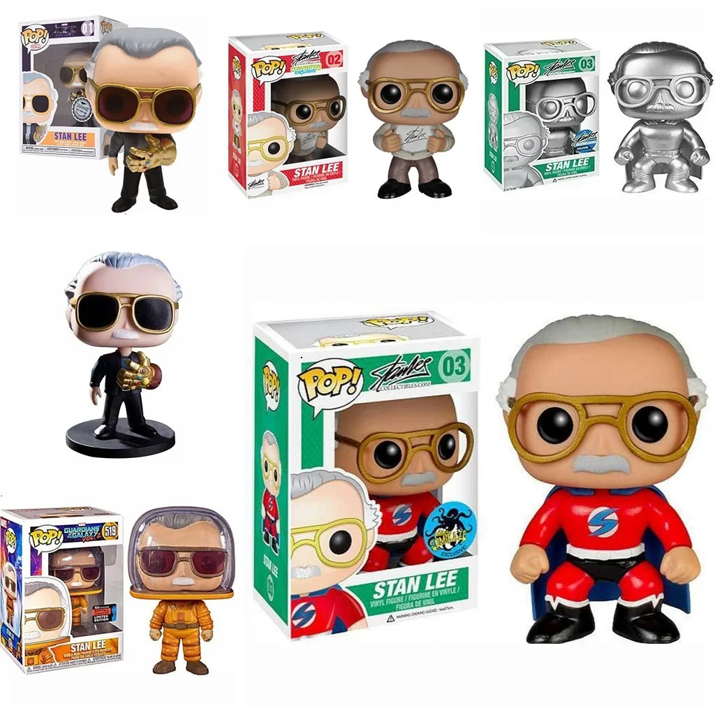 Funko Pop Avengers The Father Of Marvels Stan Vinyl Action Lee Toy Figures #01 #8 #02 #04 03 # Guardians Of The Galaxy 519 # Toys