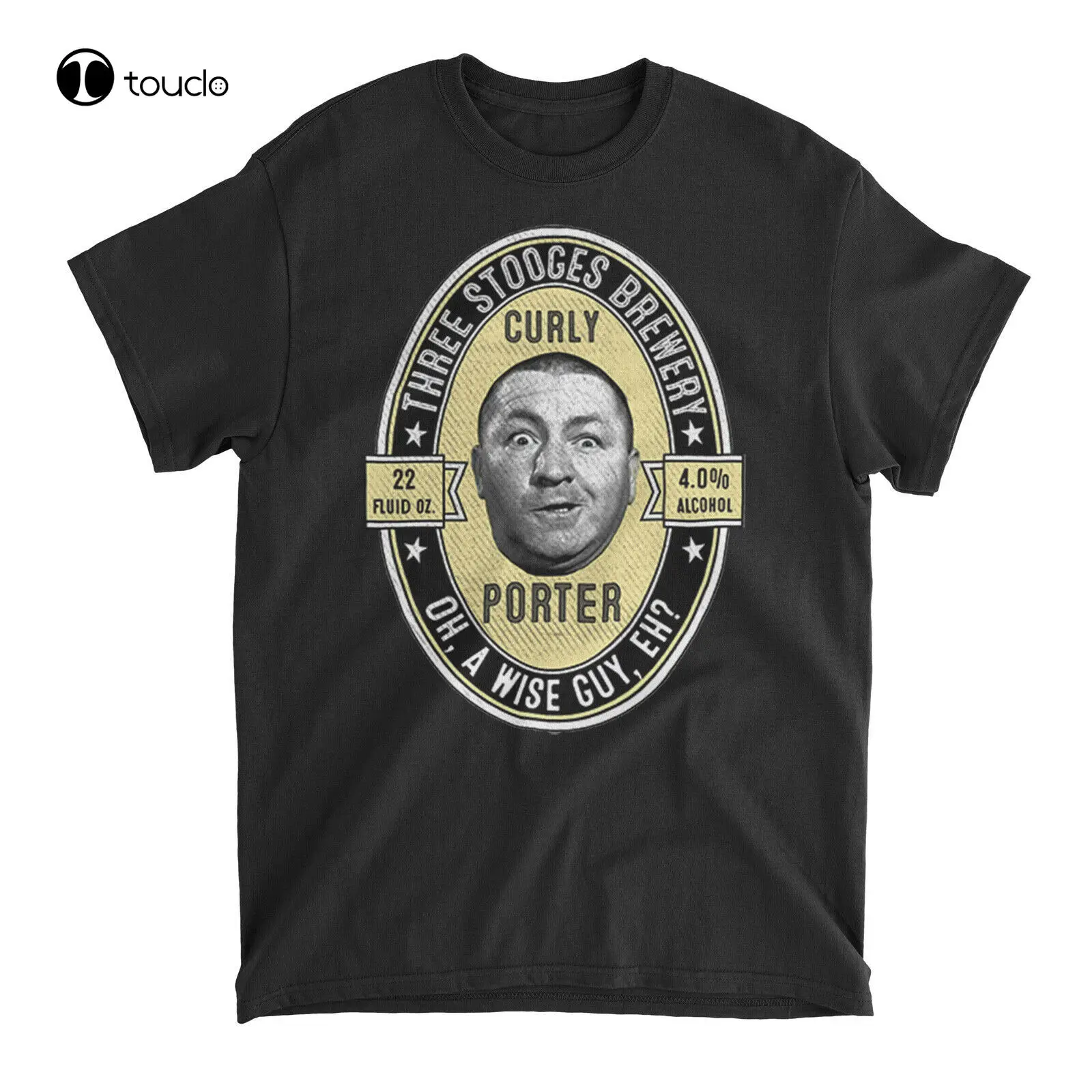 New Three Stooges Brewery Curly Porter Oh A Wise Guy Eh T-Shirt Tee Shirt S-5Xl